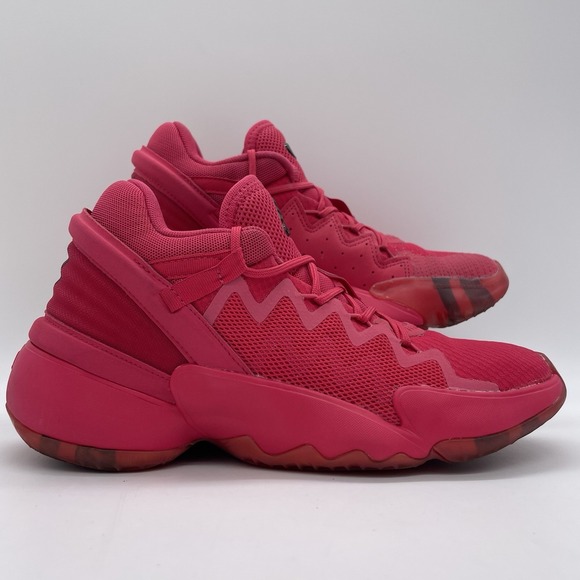 Adidas Mens 6 Womens 7 D.O.N. Crayola Jazzberry Jam Pink FW8750 High-Top ISSUE 2 - Picture 2 of 12